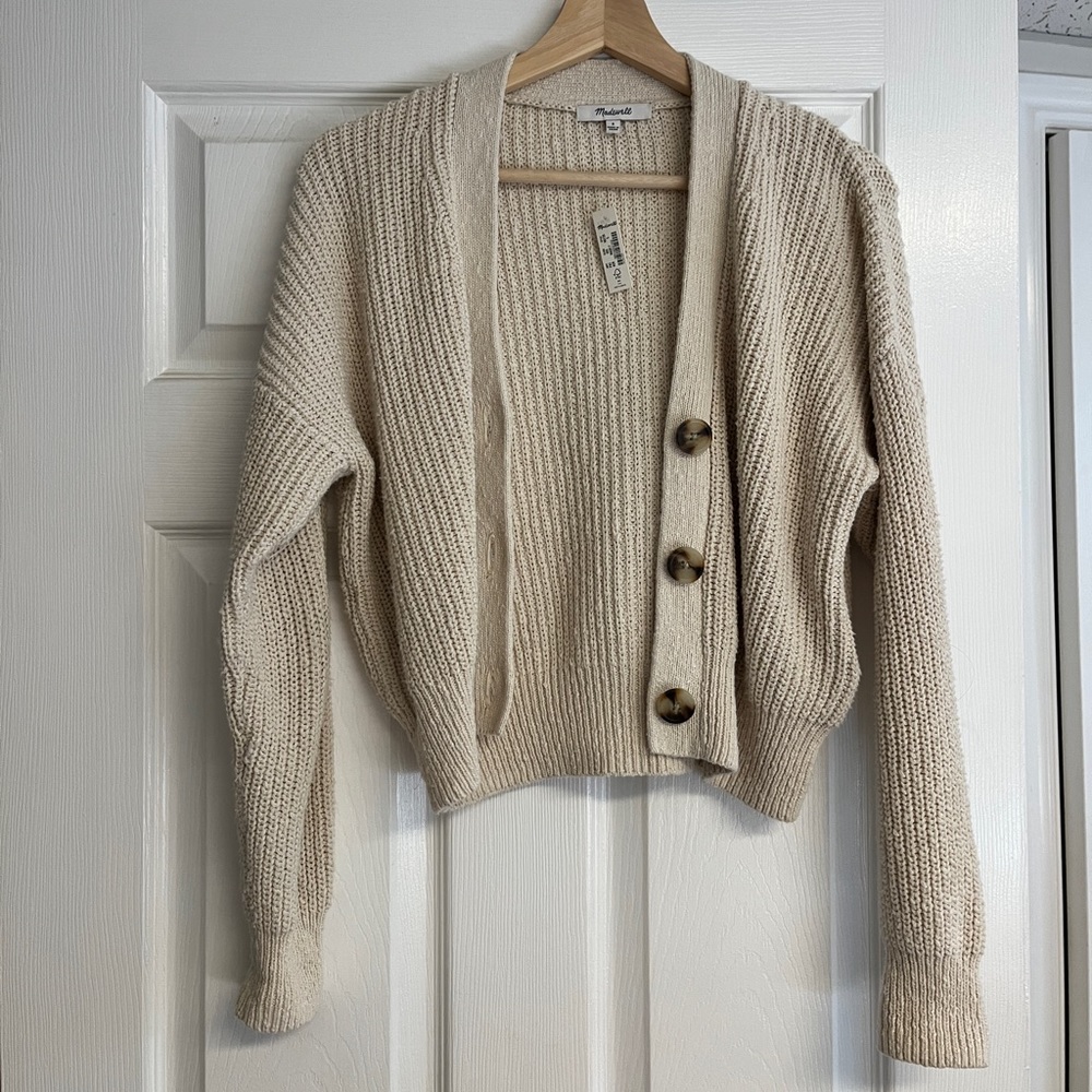 Madewell Cropped Cardigan Sweater